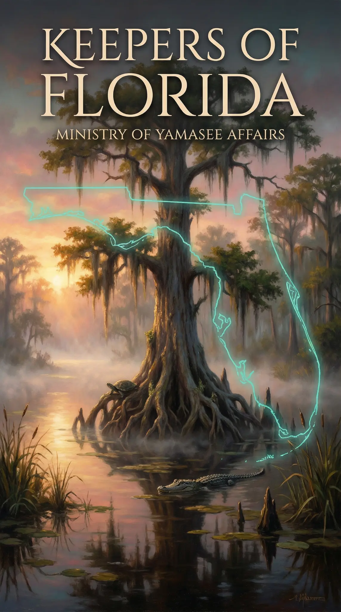 Keepers of Florida Florida Sanctuary Edition book cover showing Fort Mose, the first free Black and Indigenous settlement in what became the United States, established 1738